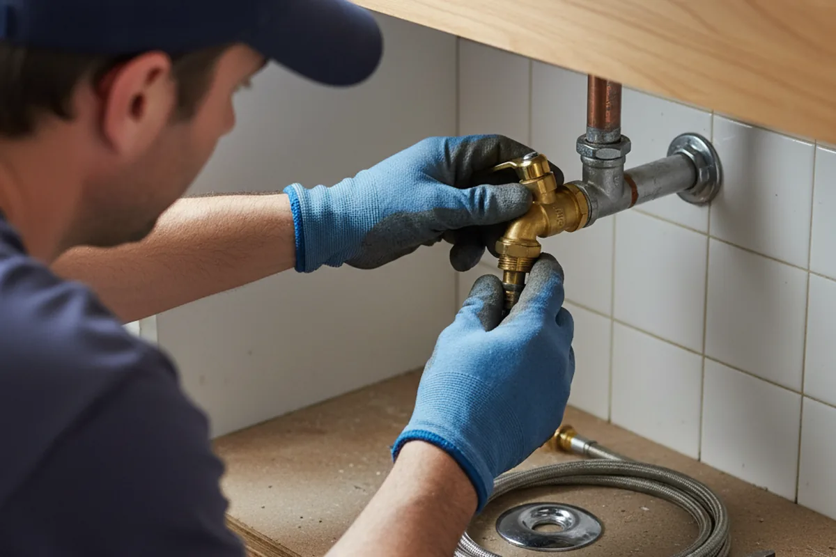 Shutoff valve and fitting work during Emergency Plumbing in Mc Lean